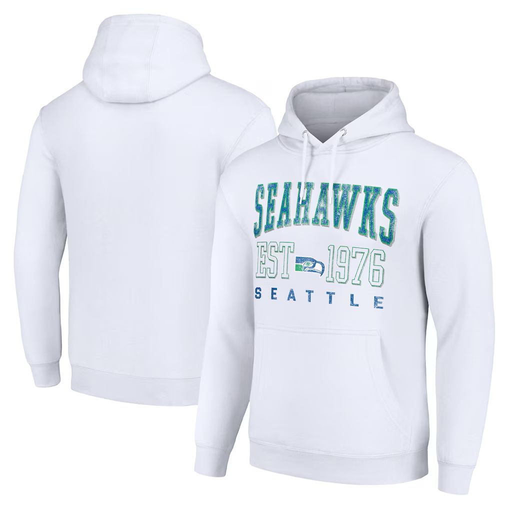 Men 2026 NFL Seattle Seahawks white Hoodie hooded style 01->seattle seahawks->NFL Jersey